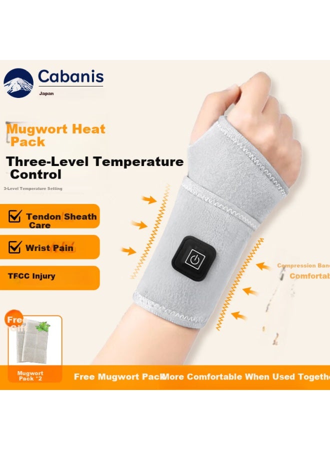 Cabanis Brand Electric Heated Wrist Brace For Tendonitis, Moxa Heat Therapy Wrist Warmer, Pain Relief For Men And Women - Image 5