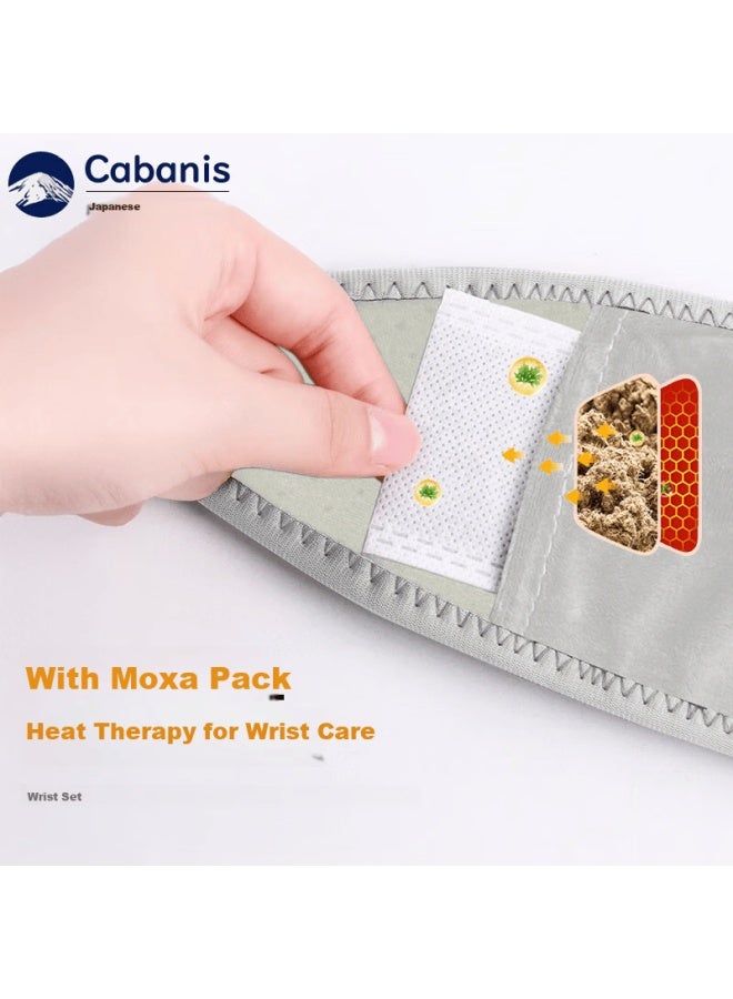 Cabanis Brand Electric Heated Wrist Brace For Tendonitis, Moxa Heat Therapy Wrist Warmer, Pain Relief For Men And Women - Image 3