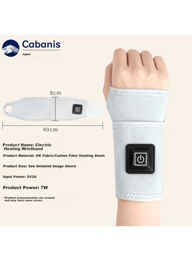 Cabanis Brand Electric Heated Wrist Brace For Tendonitis, Moxa Heat Therapy Wrist Warmer, Pain Relief For Men And Women - Image 4