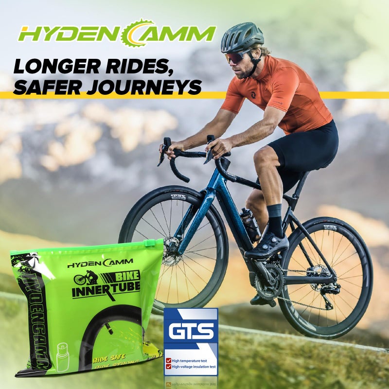 Hydencamm 2-Pack Bike Tubes 26" x 1.75/2.125 AV Valve, 26x2.125 Bicycle Tube Compatible with 26x1.75 26 x 1.95 26 x 2.10 26 x 2.125, 26" Bike Rubber Tubes for Road/MTB/City Bikes by Hydencamm (2 of One Size) - Image 5