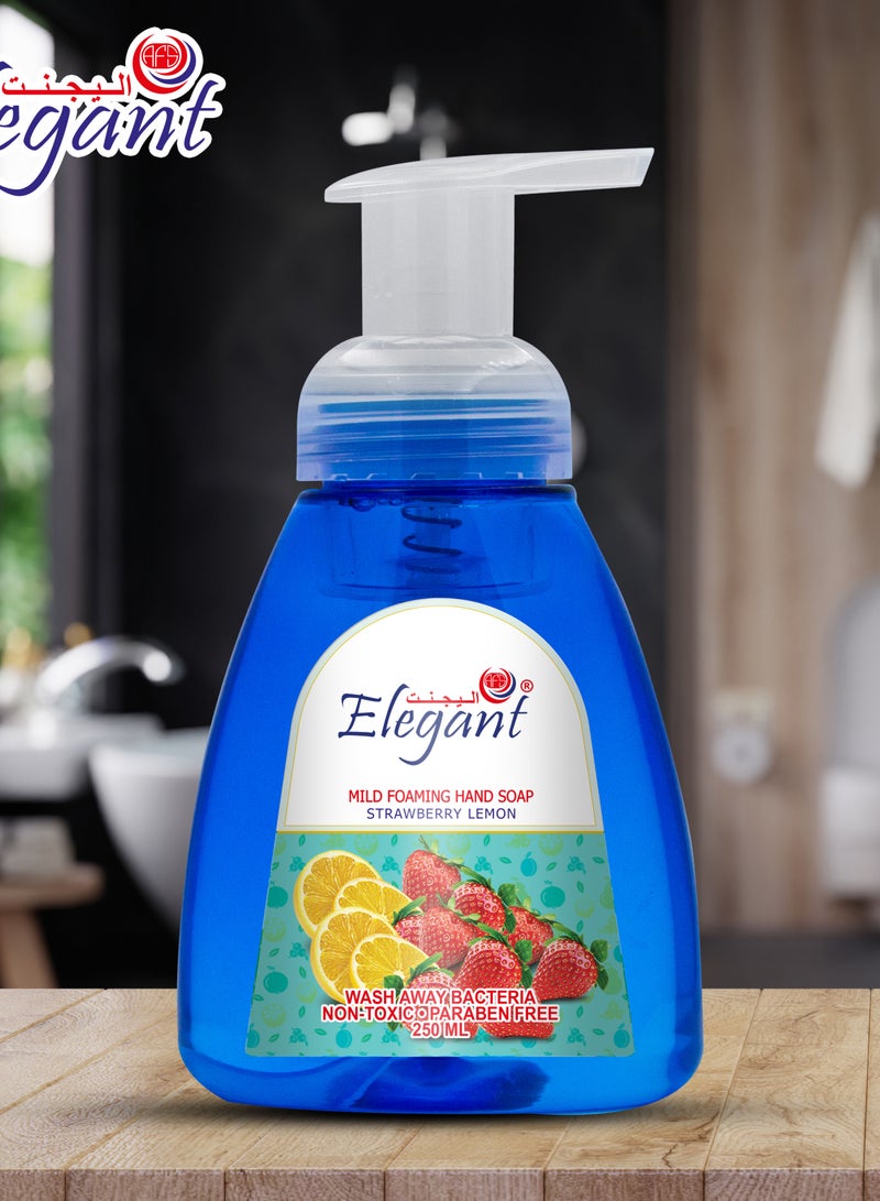 Elegant غسول يد رغوي بالفراولة والليمون 250 مل - Image 2