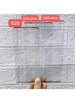 For Samsung S23u Tempered Film S21 Mobile Phone Film Note20 Film Full Glue Curved Surface Plus Protective Film Wholesale-Color:[Edge Glue Full Screen Version] Black-Dimensions:S21+