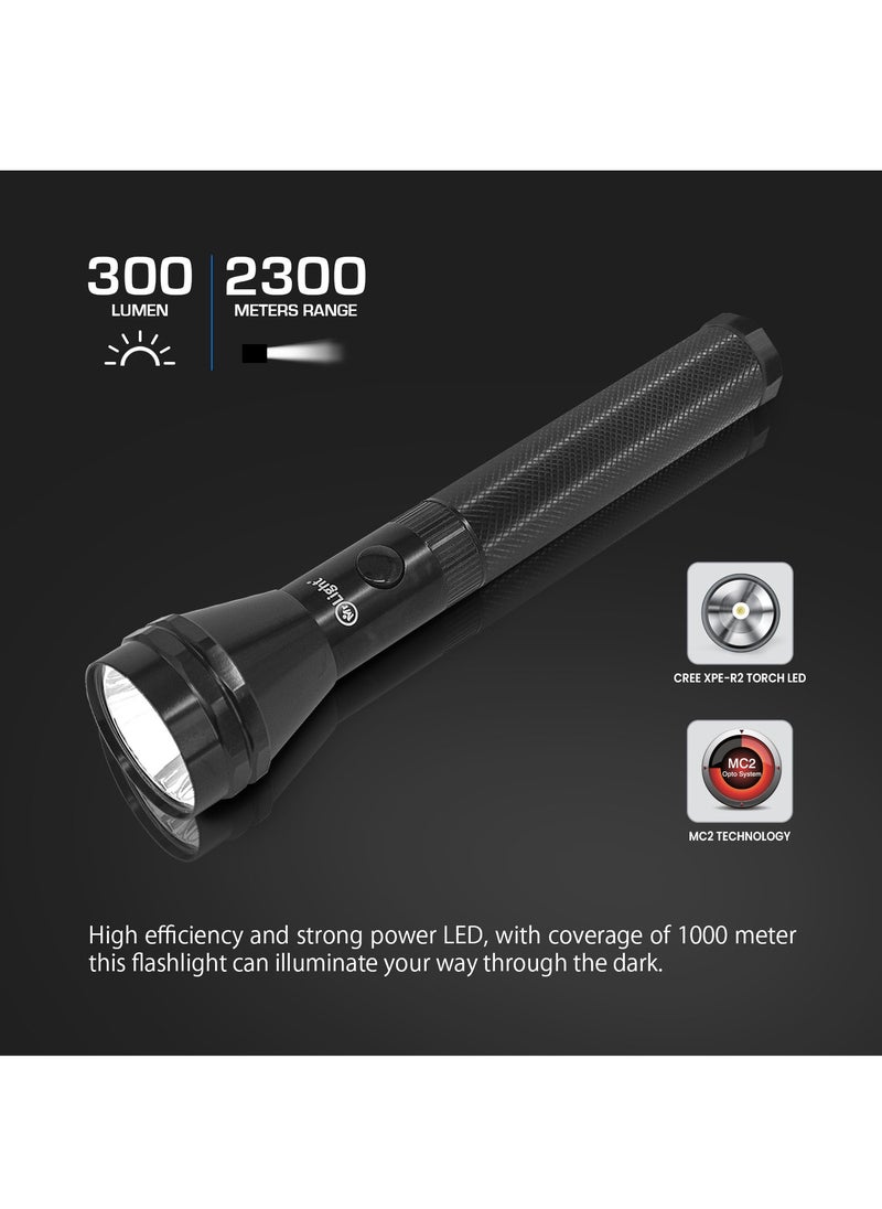 Mr. Light Mr. Light Mr. Z5 FIERO LED Rechargeable LED Flashlight, Unbreakable Lens, Aircraft Aluminum Alloy Case, 1300 Meters Coverage, Durable, Mr.Z5  - Image 2
