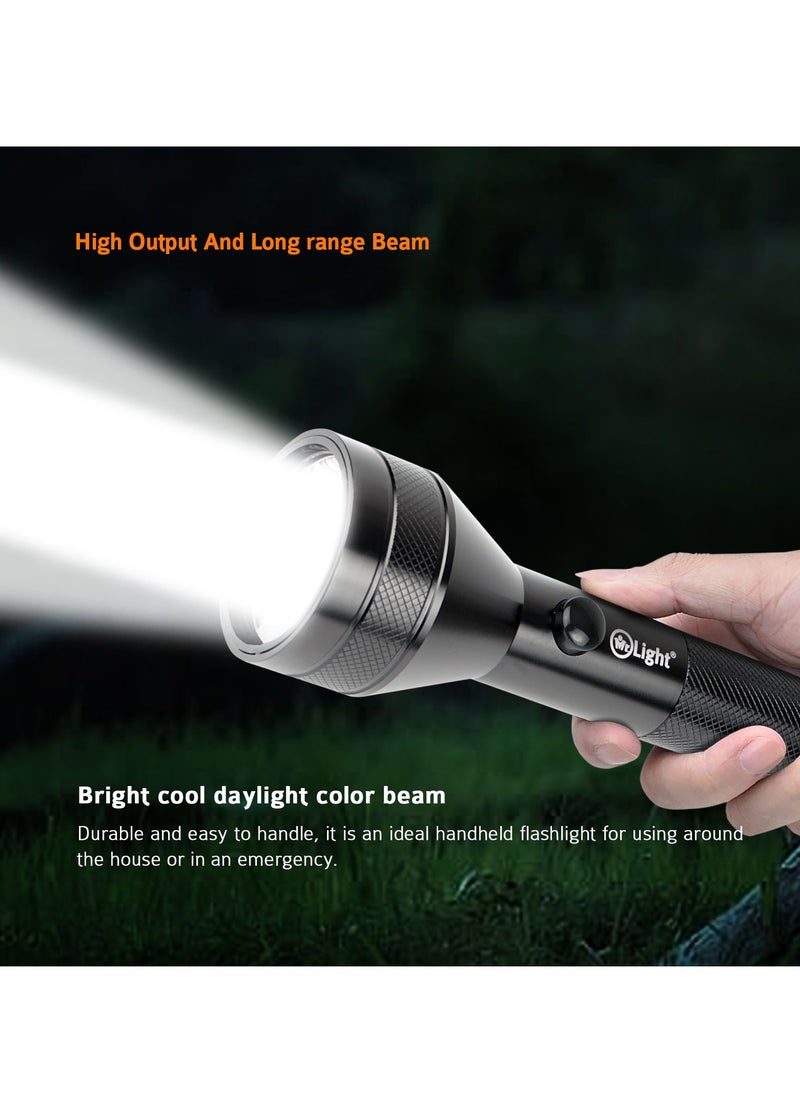 Mr. Light Mr. Light Mr. Z5 FIERO LED Rechargeable LED Flashlight, Unbreakable Lens, Aircraft Aluminum Alloy Case, 1300 Meters Coverage, Durable, Mr.Z5  - Image 4