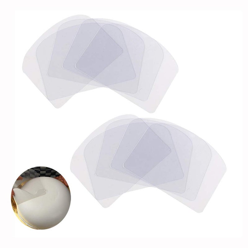 10 transparent cake cream scrapers, frosting, flexible, plastic, softer, for, pastry, cake decoration, kitchen, baking tool - Image 1