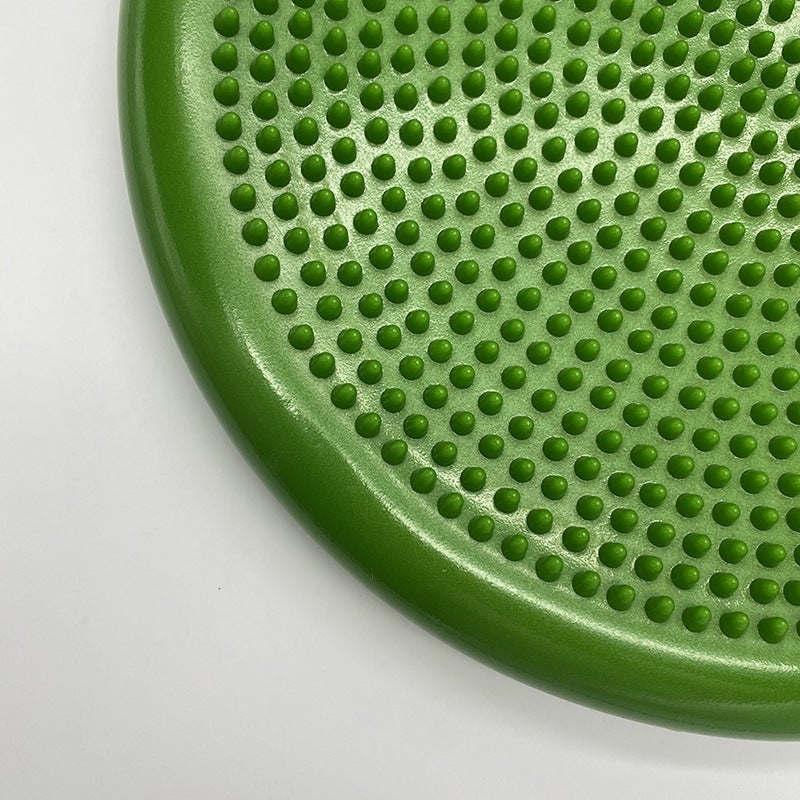 Loquat Yoga Massage Balance Mat Inflatable Thickened Yoga Trainer pvc Balance Plate Cushion Balance Pad Ball Dark green