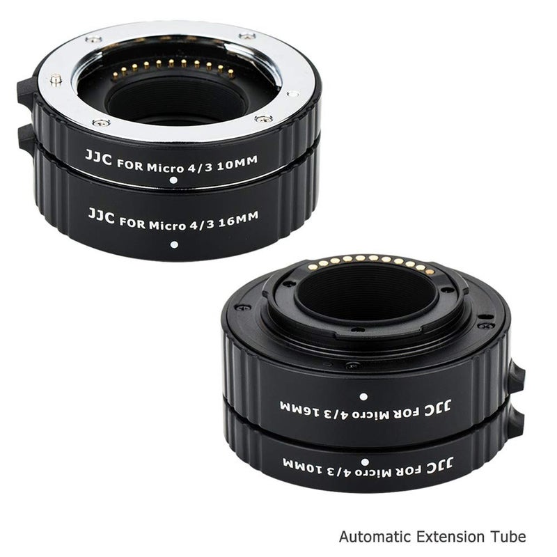 JJC Micro 4/3 Auto Focus Macro Extension Tube Set for Olympus OM-1 II OM-5 OM-D E-M1 III E-M5 E-M10 III E-M1X Pen E-PL10 PL9, Panasonic Lumix G9 G7 G85 G95 GX85 GX9 GX8 GX7 GH7 GH6 GH5 GH5S GH4 & More - Image 2