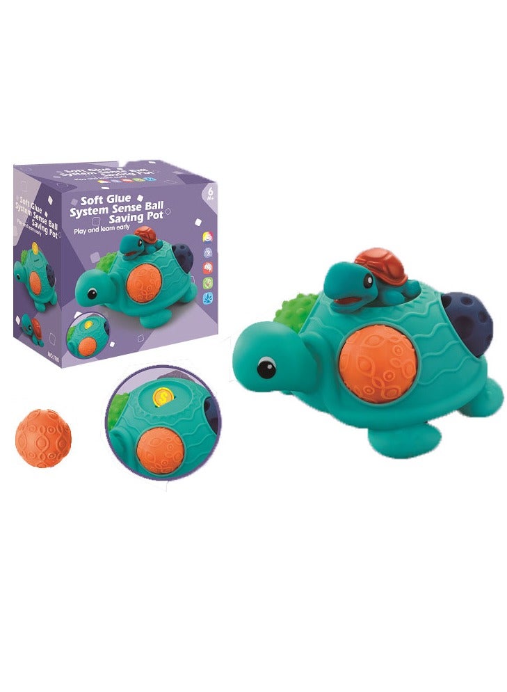 general Sensory Balls Montessori Toys for Babies 6-12 Months, Baby Sensory Toys Turtle Toys Bright Color Textured Multi Soft Balls, BPA Free Ball for Toddlers 1-3 Teething Gifts - Image 1