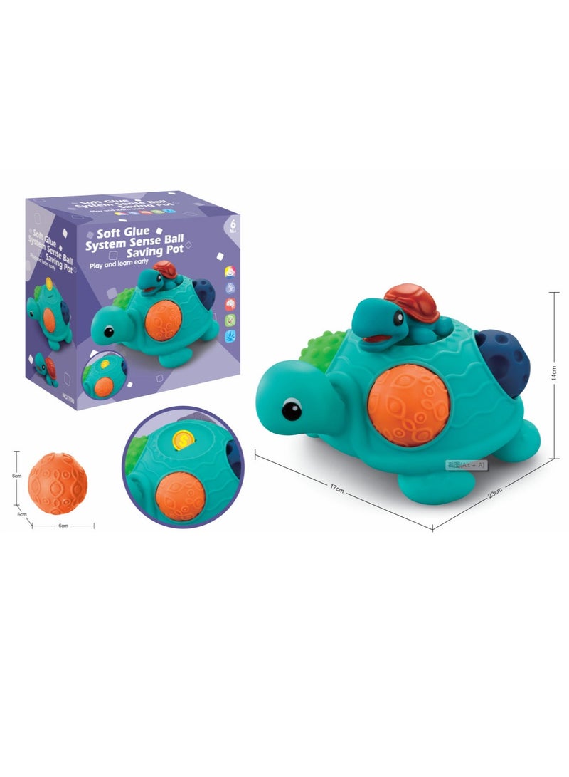 general Sensory Balls Montessori Toys for Babies 6-12 Months, Baby Sensory Toys Turtle Toys Bright Color Textured Multi Soft Balls, BPA Free Ball for Toddlers 1-3 Teething Gifts - Image 2