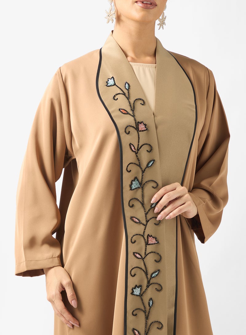 خزانة عباية وشيلة بطبعة زهور - Image 3