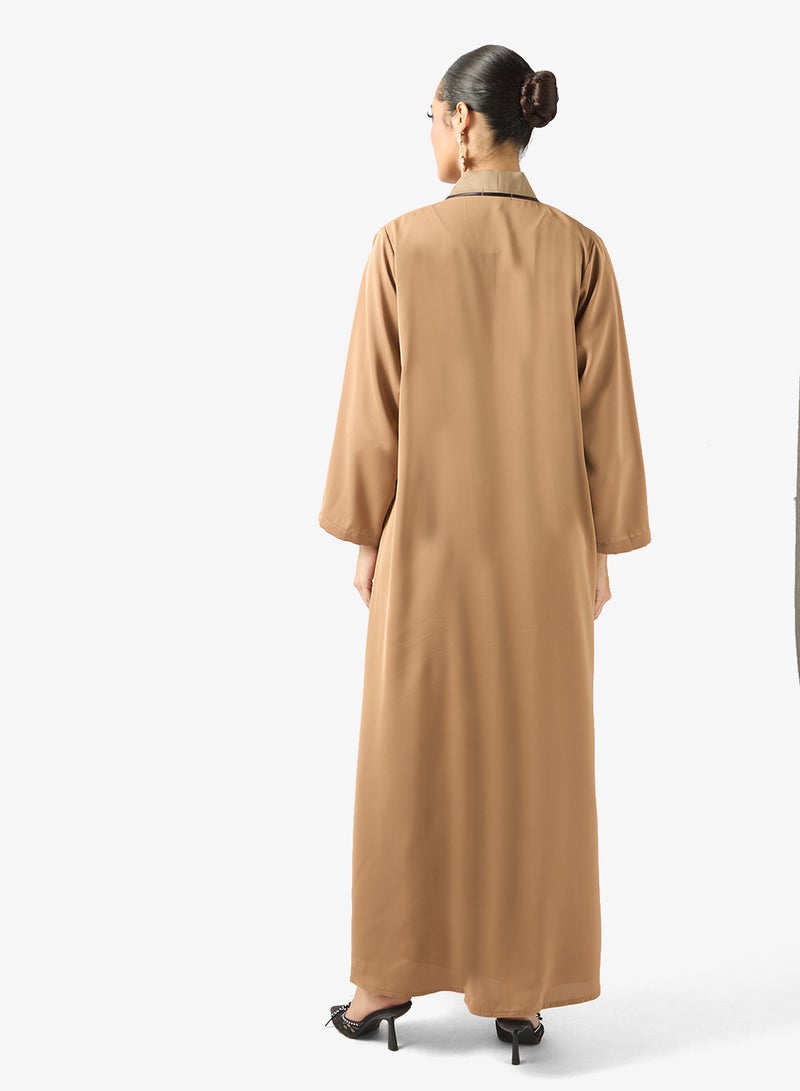 خزانة عباية وشيلة بطبعة زهور - Image 2