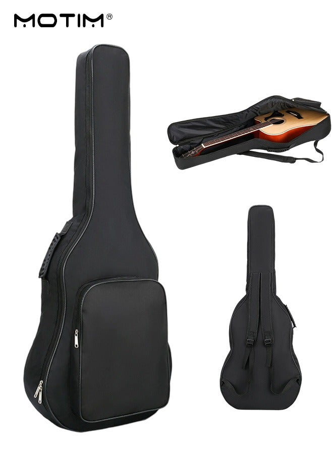 Motim 36 Inch Acoustic Guitar Bag, Thick Padding Waterproof Shockproof Guitar Case Gig Bag (36 Inch Dual Adjustable Shoulder Strap with Padded Lining) - Image 1