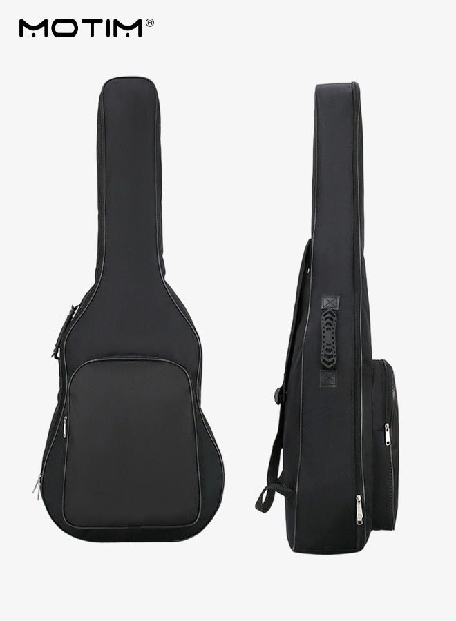 Motim 36 Inch Acoustic Guitar Bag, Thick Padding Waterproof Shockproof Guitar Case Gig Bag (36 Inch Dual Adjustable Shoulder Strap with Padded Lining) - Image 5