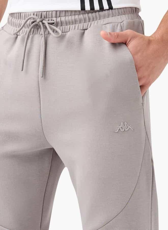 Kappa Logo Detail Joggers with Drawstring Closure and Pockets - Image 4