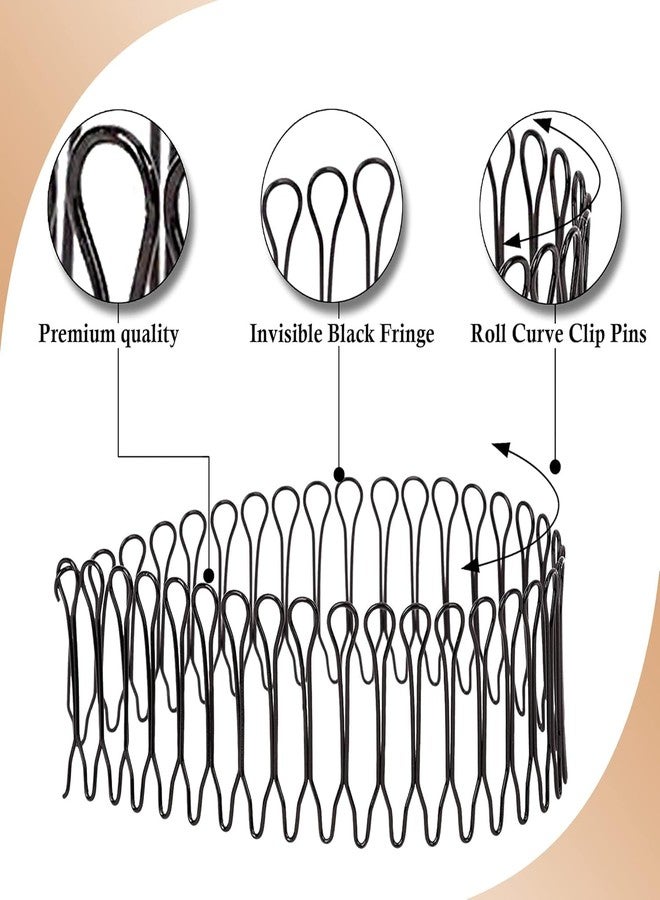DazzleDiva 1Pcs Mini Bobby Pins Decorative Hair Combs, Professional Metal U Shaped Hair Pins for Bun Updos, Small Hairpins for Women & Girls, Strong Hold Nonslip Styling Hair Pins for Fine Thick Hair, Black 1Pcs - Image 3