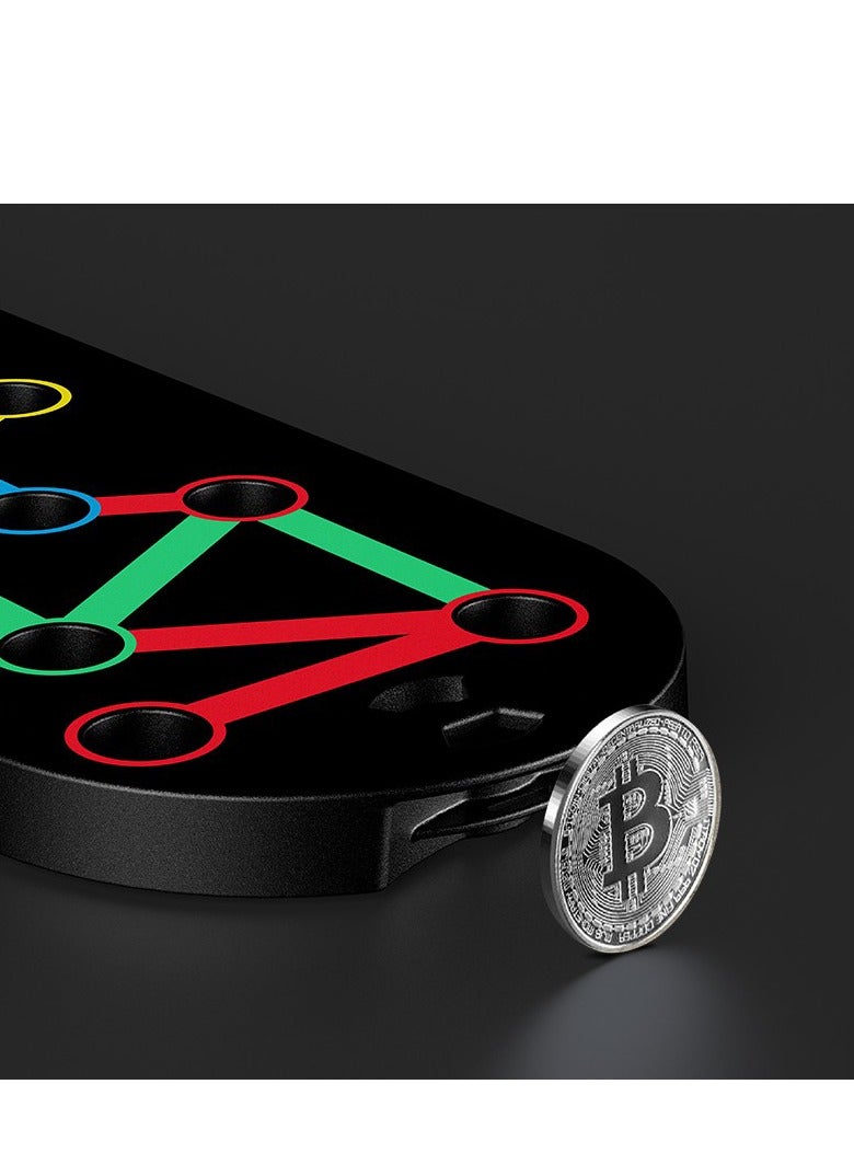 GULFLINK Multi-Function Push Up Board Sit Up Fitness Push Up Board Black - Image 3