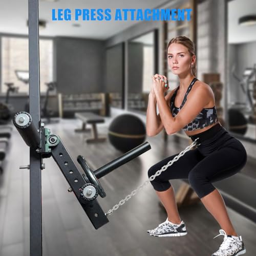 BLUSLM Power Rack Mounted Leg Extension & Curl Machine for Home Gym Equipment, Adjustable Leg Press Attachment for Lower Body Muscle Training (Style 1) - Image 4