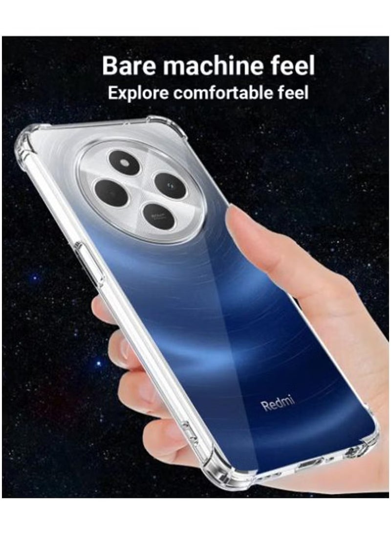 TPU Shockproof Protective Case Cover for Xiaomi Redmi 14C 4G/Xiaomi POCO C75 4G Clear - Image 3