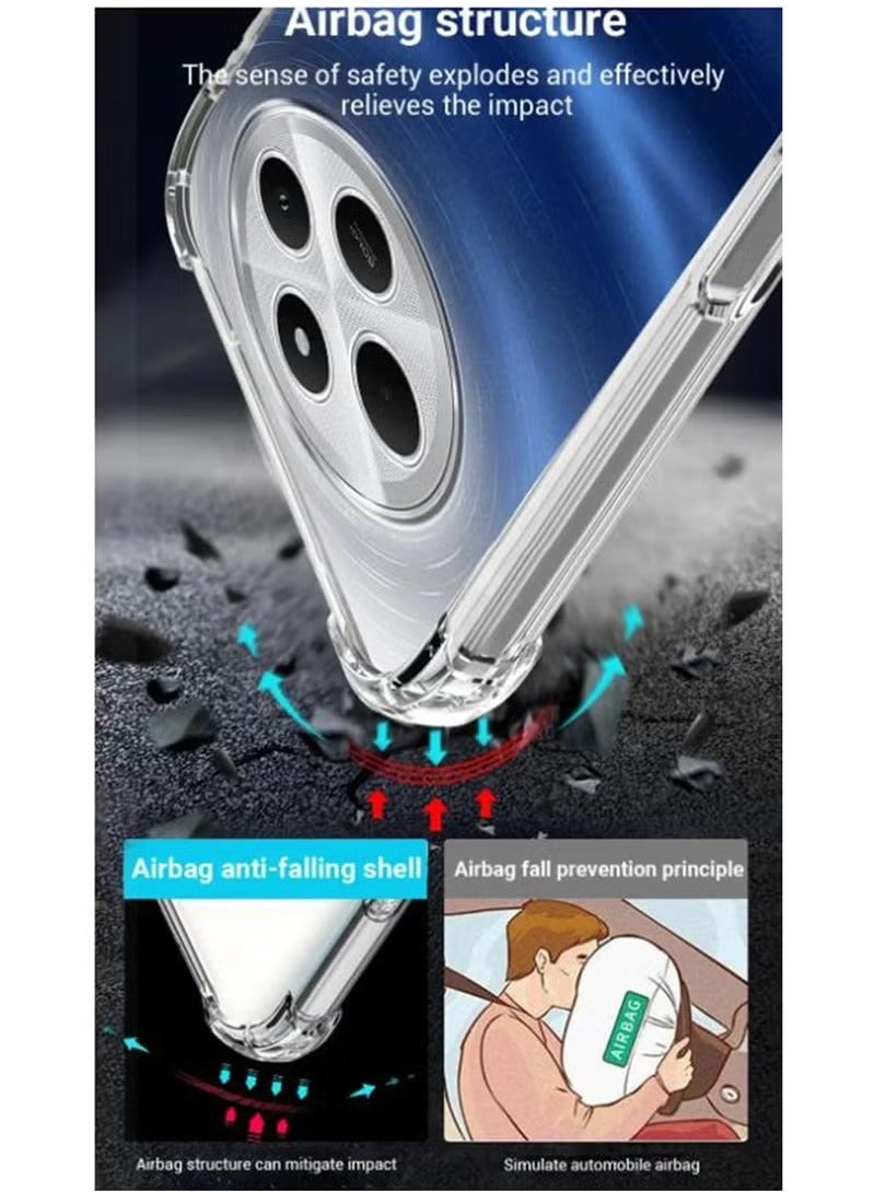 TPU Shockproof Protective Case Cover for Xiaomi Redmi 14C 4G/Xiaomi POCO C75 4G Clear - Image 5