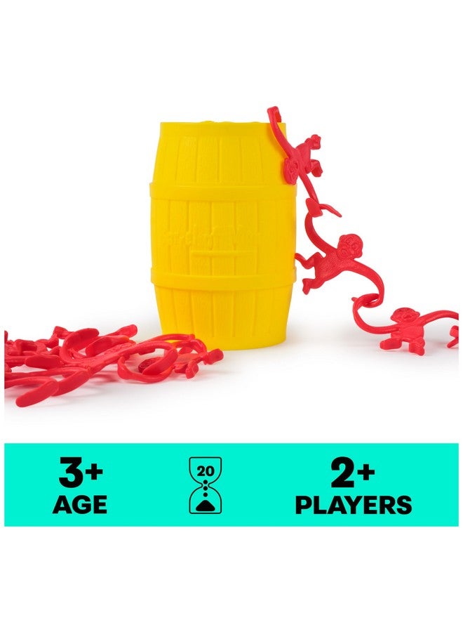 Spin Master Games ألعاب سبين ماستر، برميل القرود، متعة ريترو للروضة، ألعاب عائلية، 1 وما فوق، للأعمار 3 وما فوق - Image 2