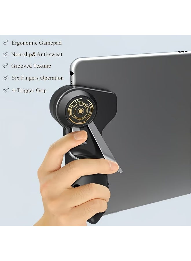Ergonomic Mobile Game Controller Grip with Shooting Trigger Assist Buttons for Phone & Tablet Gaming - Image 2