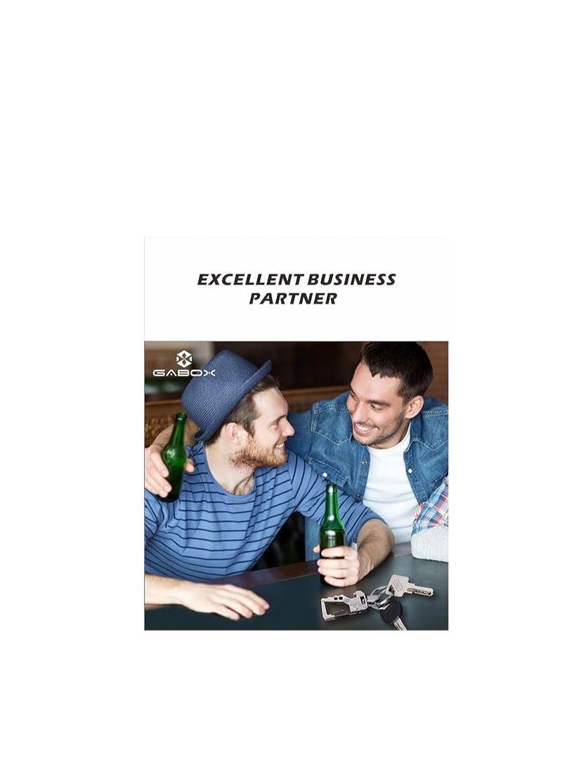 SYOSI 2 Pack KeyChain EDC Key Ring Key Chain Bottle Opener Auto Car Key Holder Tactical Carabiner Keychains with Clip Gift for Men Women - Image 5