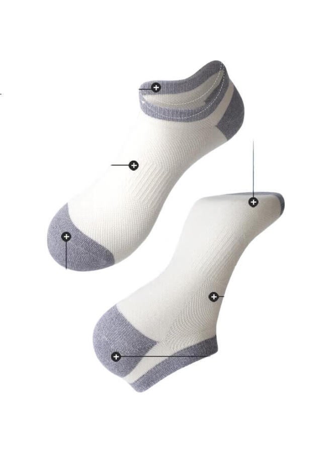 Aun Men'S Breathable Antibacterial Silver Ion Casual Sports Socks One Size - Image 2