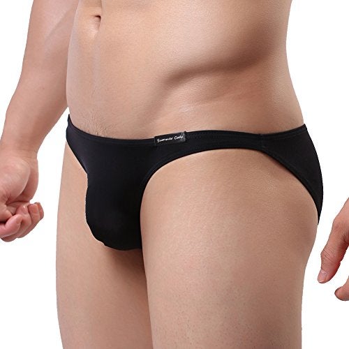 Summer Code Mens Basic Bikini Briefs Pack Low Rise Ice Silk Underwear - Image 4