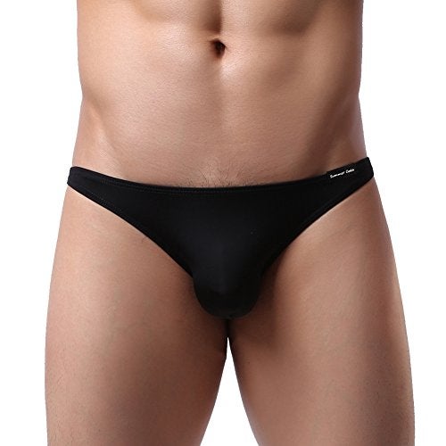 Summer Code Mens Basic Bikini Briefs Pack Low Rise Ice Silk Underwear - Image 2