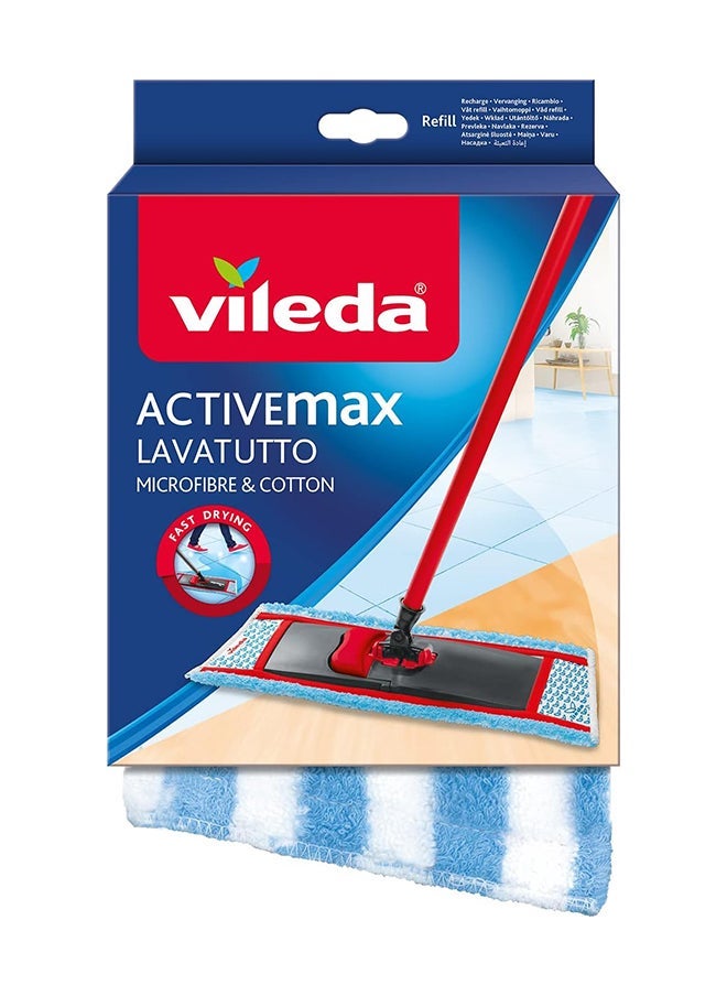 Vileda Sponge Cloth XXL Value Pack 10 Pcs 100% Natural Materials, Super Absorbent, Durable Assorted Color 18x20cm + Activemax Micro And Cotton Flat Floor Mop Refill + Microfibre All Purpose Cleaning Cloth Bundle  - Image 4