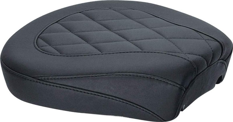 Mustang 76695 Wide Tripper Passenger Motorcycle Seat with Diamond Stitching for Harley-Davidson 2008-19, Black