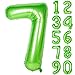 CHANGZHONG 40 Inch Large Green Number 7 Balloon Giant Helium Polyester Film 7th Birthday Girl Boy Self Inflating Digit Seven For Anniversary Celebration Baby Shower New Year Engagement Party Decoration - Image 4