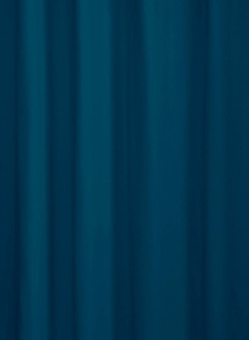 Story@Home Story@Home Blackout Curtains, for Living/Bedroom. Premium Faux Silk, Rich Polyester. Light Blocking, Thermal Insulation, Noise Reduction. Grommet. Solid Blue, 2 Panels, 215cm/7ft  - Image 3