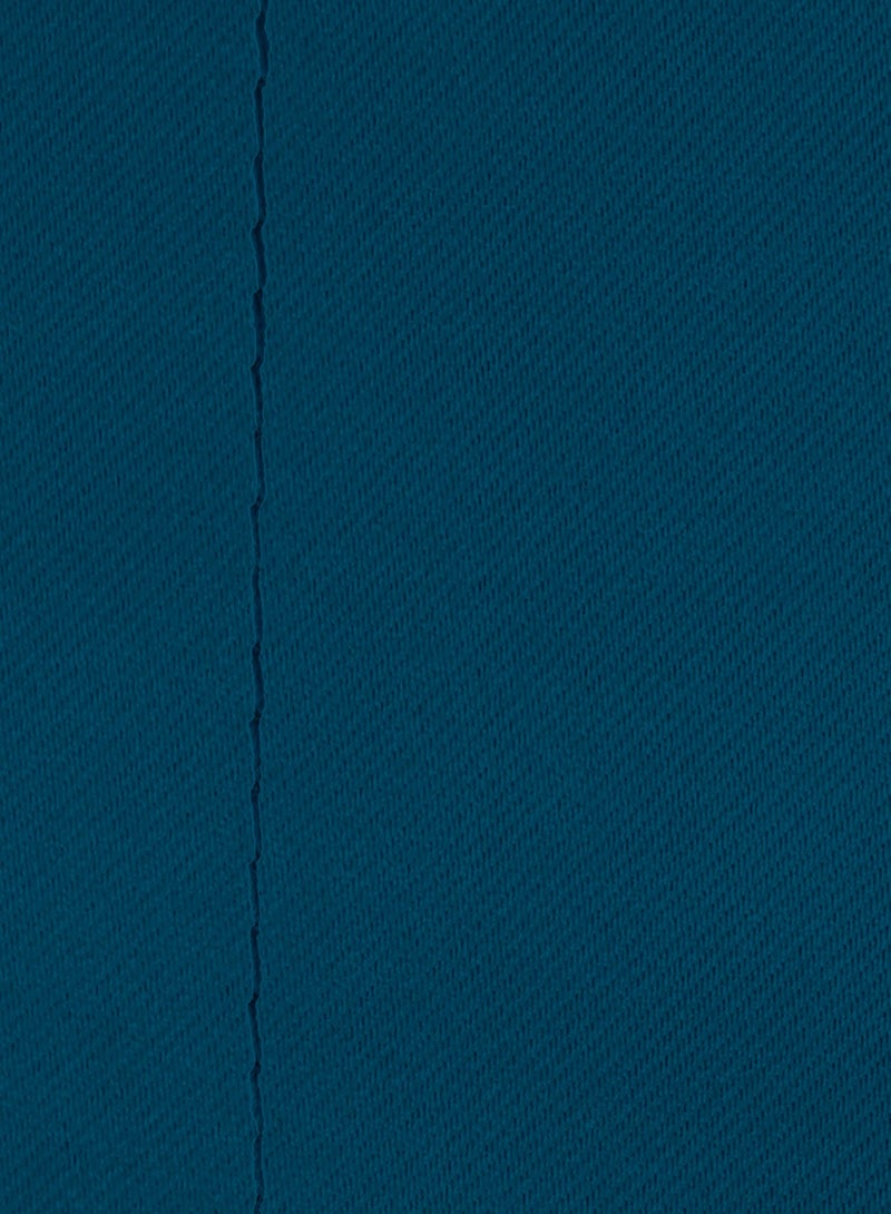 Story@Home Story@Home Blackout Curtains, for Living/Bedroom. Premium Faux Silk, Rich Polyester. Light Blocking, Thermal Insulation, Noise Reduction. Grommet. Solid Blue, 2 Panels, 215cm/7ft  - Image 4