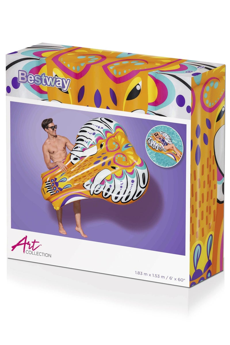 Bestway Bestway Flirty Fiesta Elephant Island 183x153cm | Inflatable Ride-on | Pool Float | Summer Water Toy | Pool & Beach Toy - Image 1
