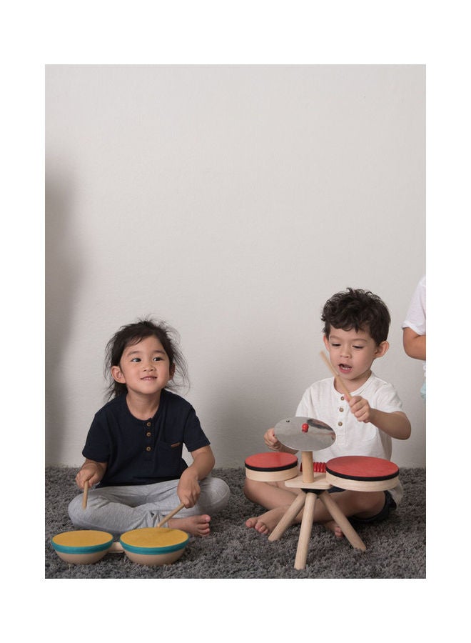 Wooden Double Drum 30.2 x 15.5 x 6.6cm - Image 2