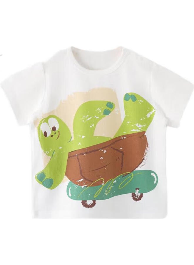 Balipig Bali Xiaozhu Baby Short-Sleeve T-Shirt, Summer Lightweight, For Girls And Boys, Baby Clothes, Adorable Top, Children'S Summer Wear - Image 2