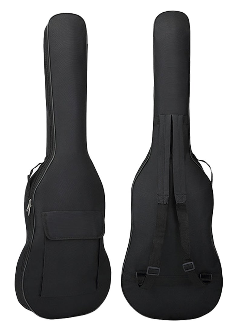 Generic 47 Inch Electric Bass Guitar Bag Double Straps 4 Strings/5-String Bass Guitar Case 5mm Cotton Thickening Pad Soft Cover Waterproof Backpack Electric Guitar Portable Bag  - Image 1