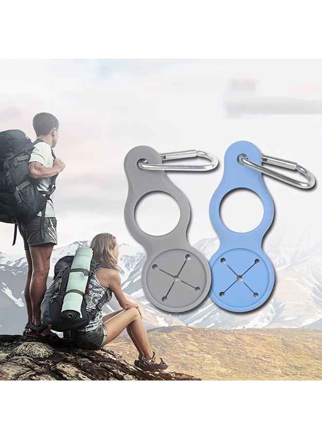 1pc Pink Portable Water Bottle Hook Outdoor Travel Hiking Camping Accessory Compact Durable - Image 3