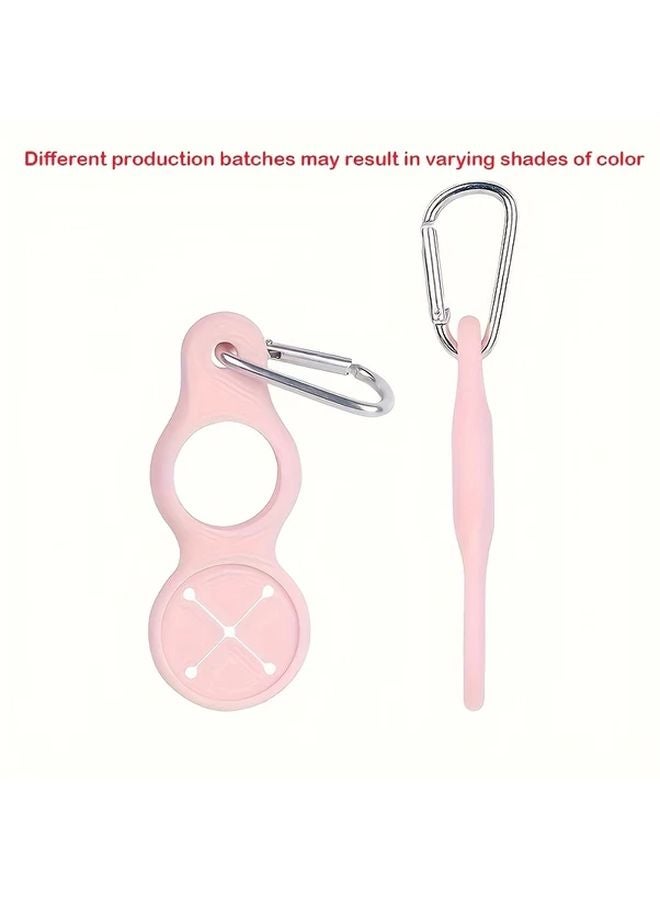 1pc Pink Portable Water Bottle Hook Outdoor Travel Hiking Camping Accessory Compact Durable - Image 1