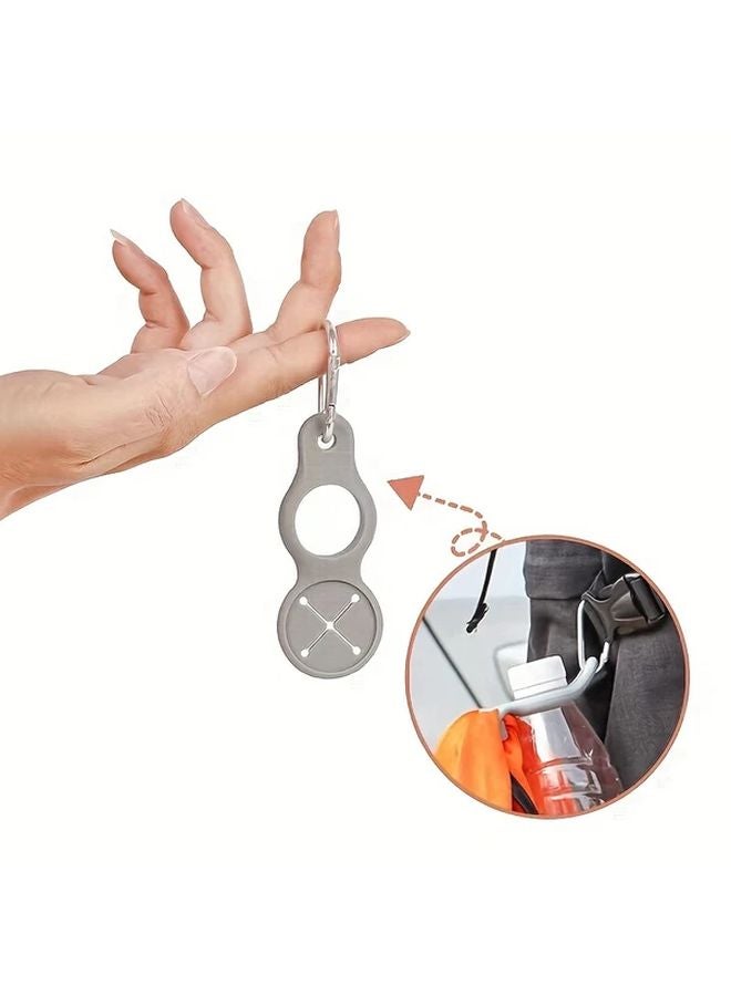 1pc Pink Portable Water Bottle Hook Outdoor Travel Hiking Camping Accessory Compact Durable - Image 2