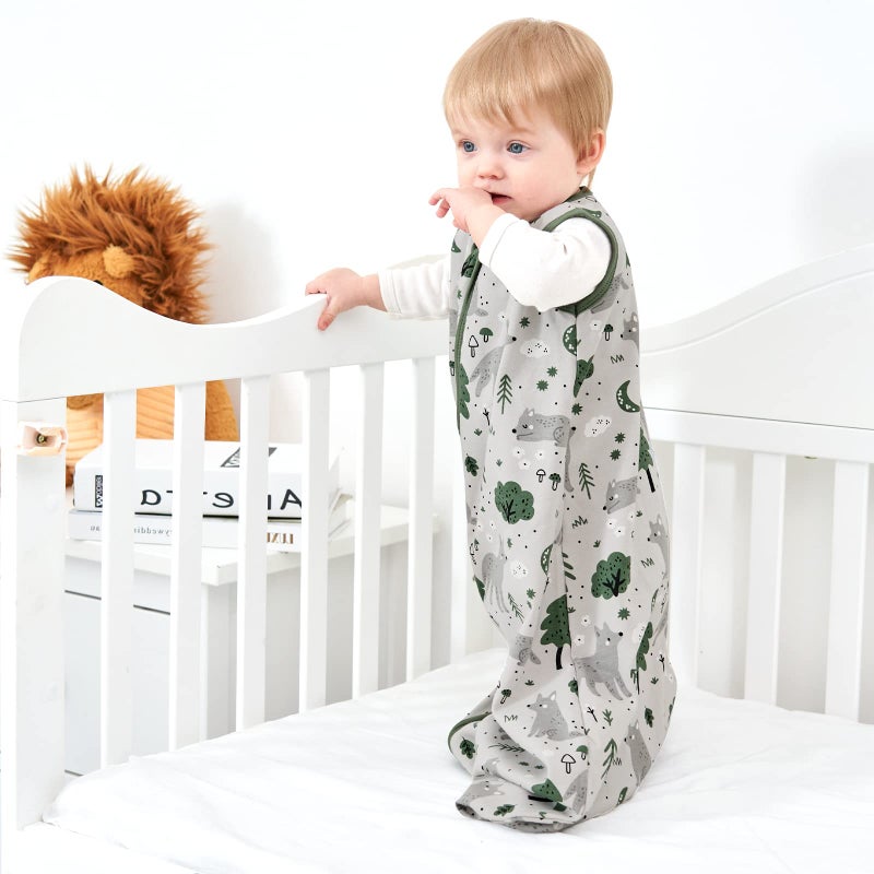 Yoofoss Baby Sleep Sack 0-6 Months Baby Wearable Blanket 100% Organic Cotton 2-Way Zipper Toddler Sleeping Sack, 3 Pack Soft Lightweight Sleep Sacks for Babies - Image 2