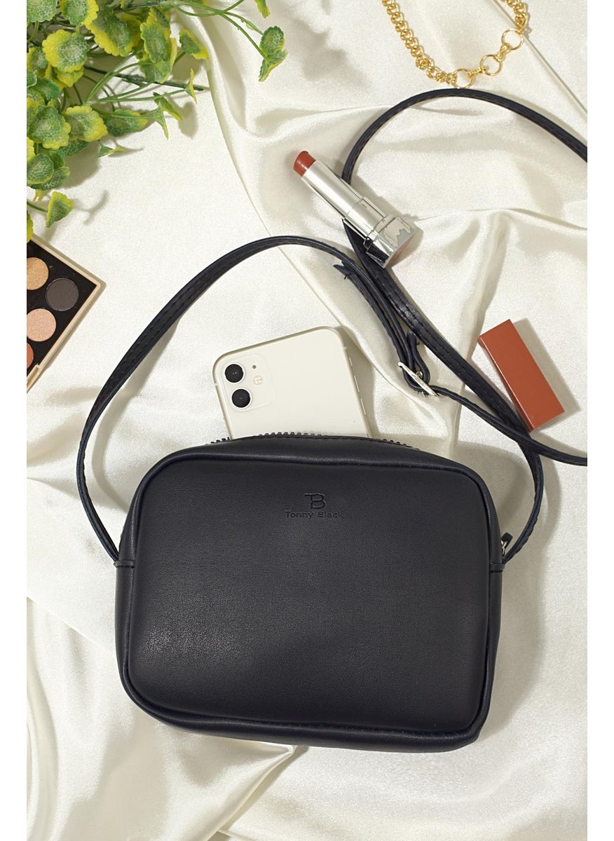 tonny black Original Women's Mini Urban Crossbody Adjustable Strap Comfort Model Zippered Shoulder Bag TBKÇ00040  - Image 3