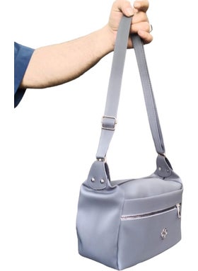 My Geppeto Bag Women's Shoulder Bag and Crossbody Bag with Adjustable Straps Gray  - Image 3