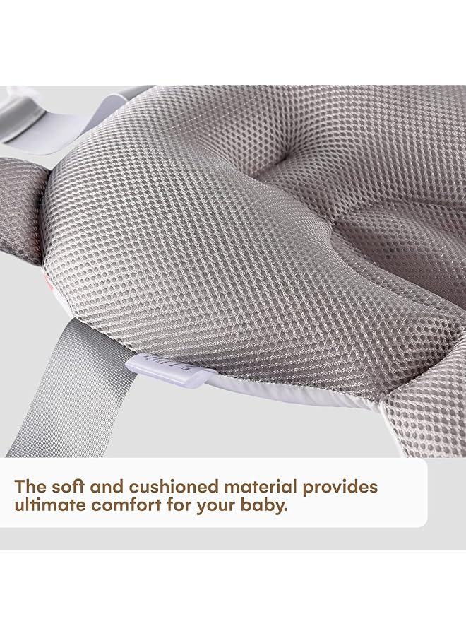 AGREON Baby Bath Pad Infant Bath Support Seat Cushion Soft Adjustable Non Slip Baby Bath Pillow Star Pattern Bathtub Tub Seat Mat For New Born Toddler Infant For Baby Folding Bathtub - Image 5