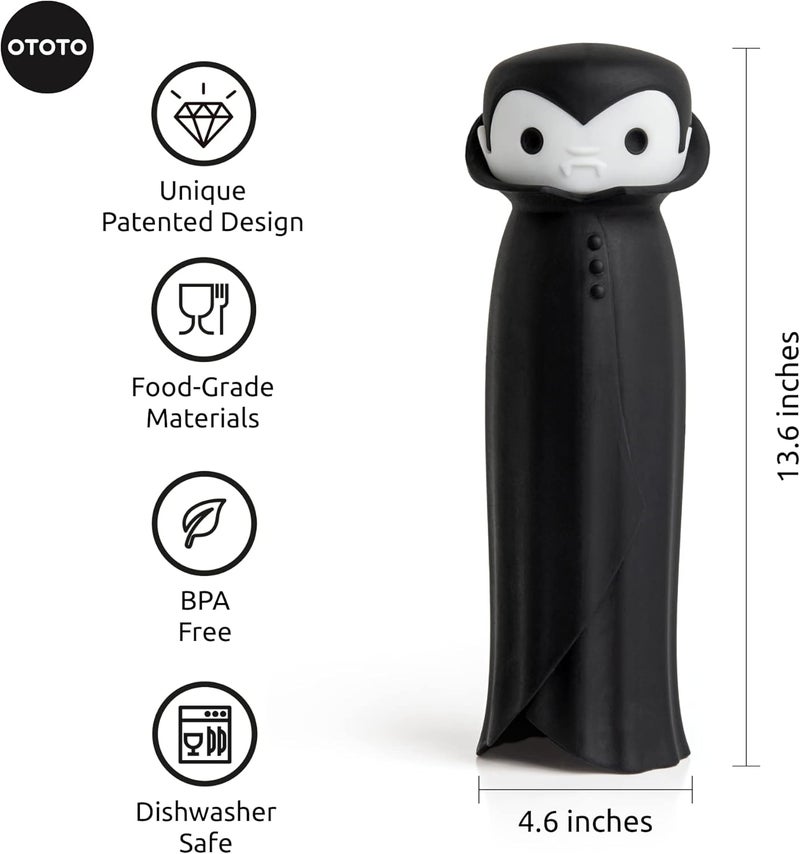 OTOTO Drac N' Roll Vampire Garlic Roller, Silicone Garlic Peeler Tube, Silicone Tube Roller for Halloween - Kitchen Gadget for Garlic, Garlic Tube, Garlic Crusher - Image 5