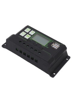 NIBEMINENT Solar Charge Controller PWM Dual USB Solar Panel Charger Discharge Regulator with Large LCD Display 70A  - Image 2