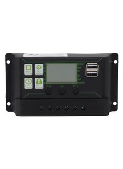 NIBEMINENT Solar Charge Controller PWM Dual USB Solar Panel Charger Discharge Regulator with Large LCD Display 70A  - Image 1