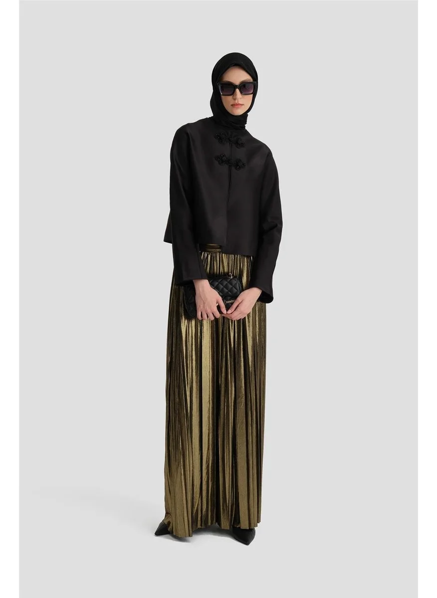 ARMINE Satin Crop Jacket 24K5700 Black