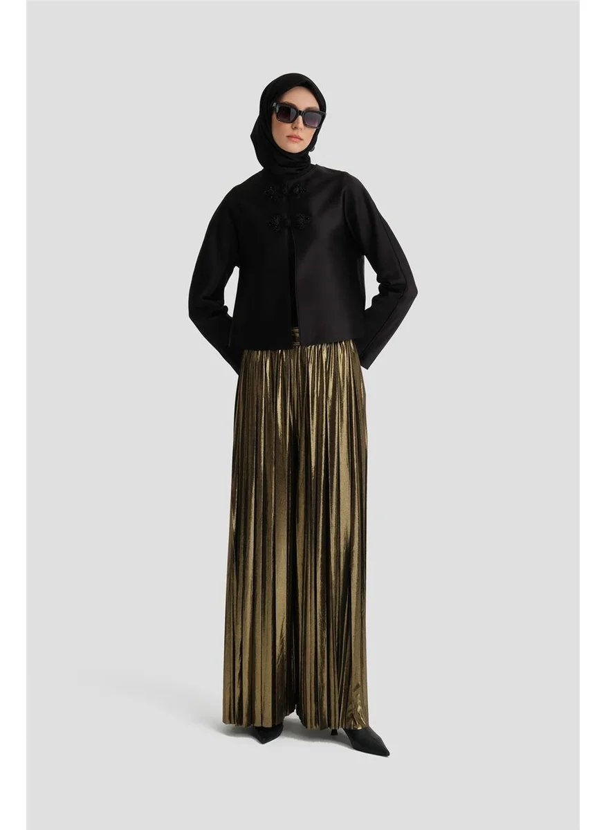 ARMINE Satin Crop Jacket 24K5700 Black